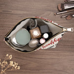 Custom Name Long Distance Friendship Gifts - Personalized Cosmetic Bag