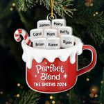 Custom Family Name Perfect Blend Christmas Gifts - Personalized Ornament