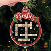 My Besties Knows How To Sparkle At Christmas - Bestie Personalized Custom Ornament - Acrylic Custom Shaped - Christmas Gift For Best Friends, BFF, Sisters