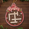 My Besties Knows How To Sparkle At Christmas - Bestie Personalized Custom Ornament - Acrylic Custom Shaped - Christmas Gift For Best Friends, BFF, Sisters