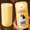 My Daughter, My Heart - Family Personalized Custom LED Candle - Christmas Gift For Mom, Daughter
