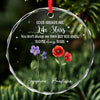 If Friends Were Flowers, I'd Pick You - Bestie Personalized Custom Circle Glass Ornament - Christmas Gift For Best Friends, BFF, Sisters