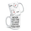 Custom Long Distance Mug - Personalized Best Friend Christmas Birthday Gifts For Women, Besties, Sisters, BFF - Cherishing Moments With Besties This Holiday