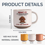 Custom Name Funny Tiny Overlord Dog Gifts - Personalized Pottery Mug