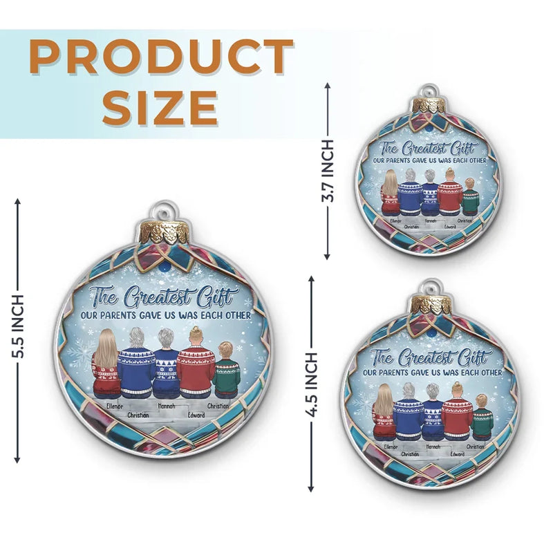 The Best Moments Are Made With Family - Family Personalized Custom Ornament - Acrylic Custom Shaped - Christmas Gift For Family Members