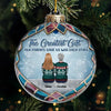 The Best Moments Are Made With Family - Family Personalized Custom Ornament - Acrylic Custom Shaped - Christmas Gift For Family Members