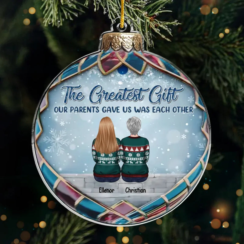The Best Moments Are Made With Family - Family Personalized Custom Ornament - Acrylic Custom Shaped - Christmas Gift For Family Members