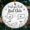 True Friendship Can Bridge Any Gap Between Us - Bestie Personalized Custom 3D Inflated Effect Printed Ornament - Ceramic Round Shaped - Christmas Gift For Best Friends, BFF, Sisters