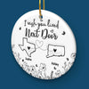 True Friendship Can Bridge Any Gap Between Us - Bestie Personalized Custom 3D Inflated Effect Printed Ornament - Ceramic Round Shaped - Christmas Gift For Best Friends, BFF, Sisters