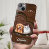 Custom Photo Wagging Tails And Holiday Tales - Dog & Cat Personalized Custom Clear Phone Case - Christmas Gift For Pet Owners, Pet Lovers