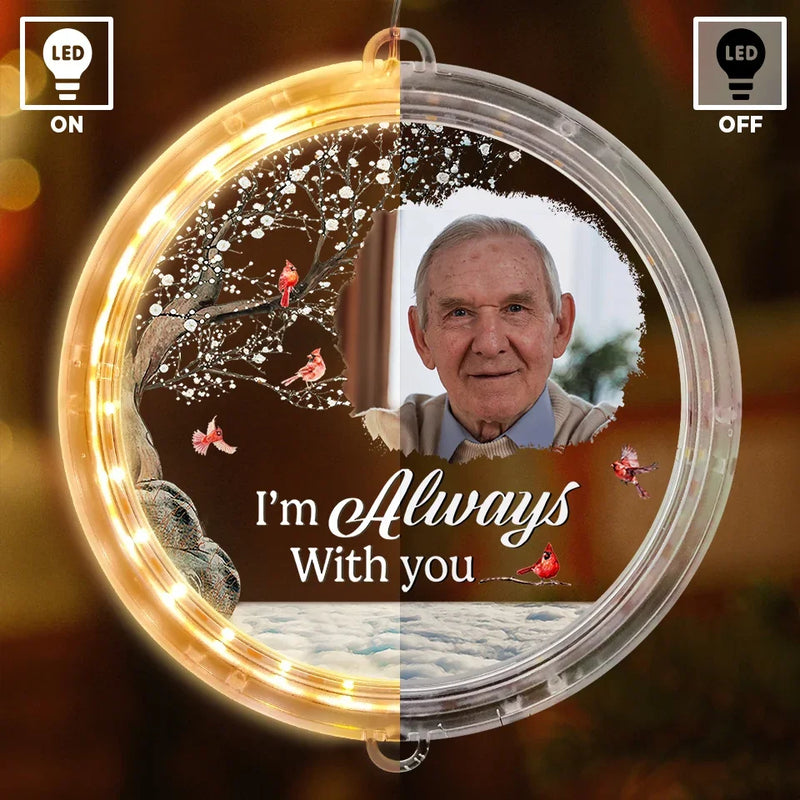 Custom Photo With Deepest Sympathy And Love - Memorial Personalized Custom LED Pendant Light Ornament - Sympathy Gift, Christmas Gift For Family Members