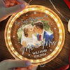 Custom Photo Our First Christmas Together - Couple Personalized Custom LED Pendant Light Ornament - Christmas Gift For Husband Wife, Anniversary, First Christmas
