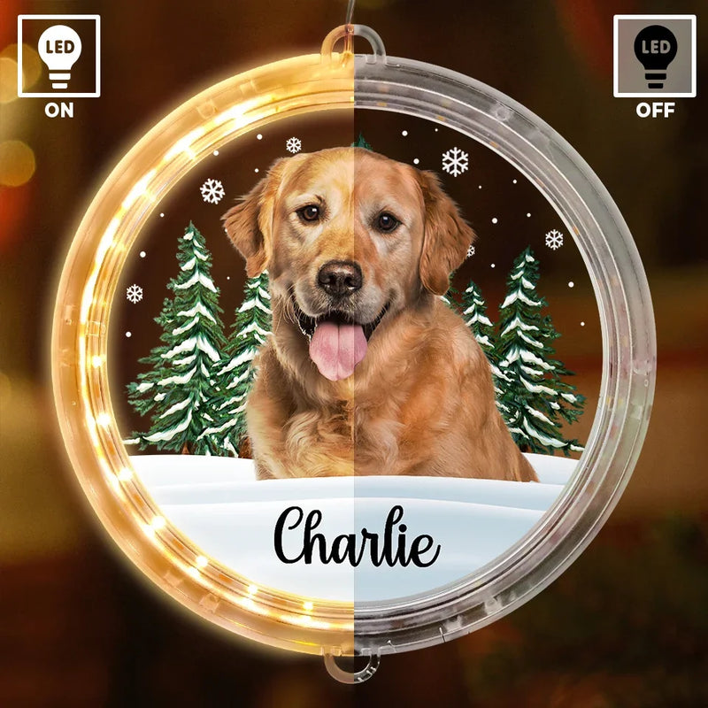 Custom Photo Every Day Is A Holiday With You By My Side - Dog & Cat Personalized Custom LED Pendant Light Ornament - Christmas Gift For Pet Owners, Pet Lovers