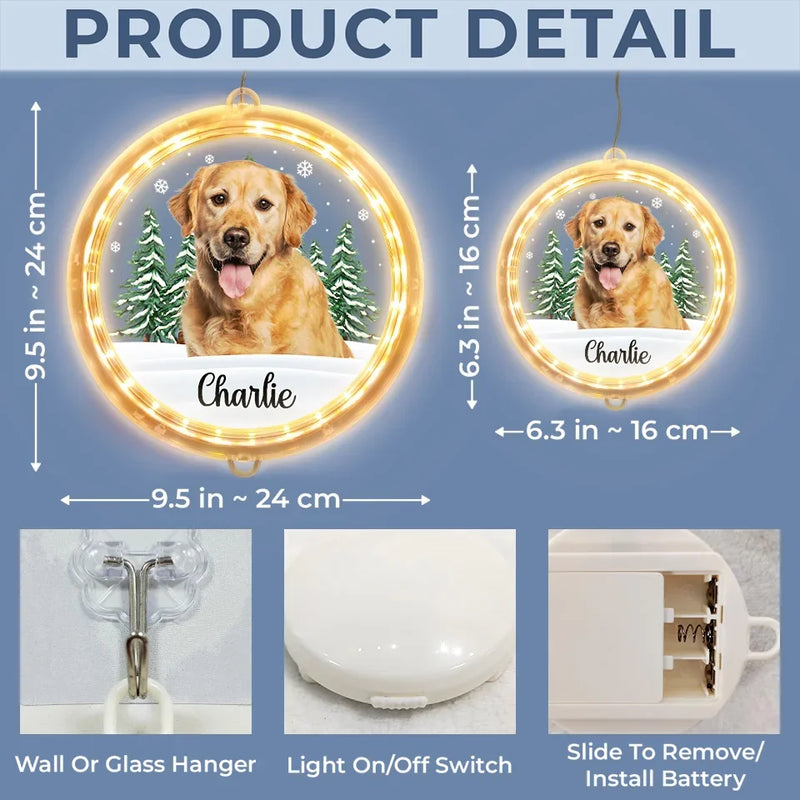 Custom Photo Every Day Is A Holiday With You By My Side - Dog & Cat Personalized Custom LED Pendant Light Ornament - Christmas Gift For Pet Owners, Pet Lovers