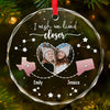 Custom Photo The Miles Between Us Don’t Change The Bond We Share - Bestie Personalized Custom Circle Glass Ornament - Christmas Gift For Best Friends, BFF, Sisters