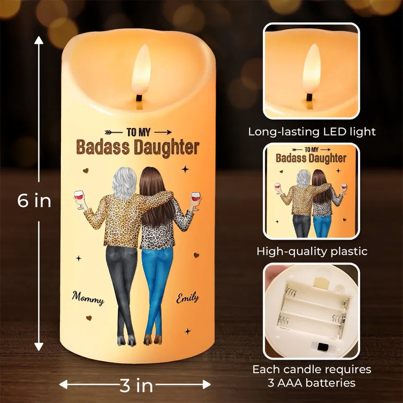 I Love You More Than You Know - Family Personalized Custom LED Candle - Christmas Gift For Mom, Daughter