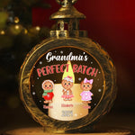 Custom Name Grandma's Perfect Batch Christmas Gifts - Personalized Candlelight Lantern Ornament