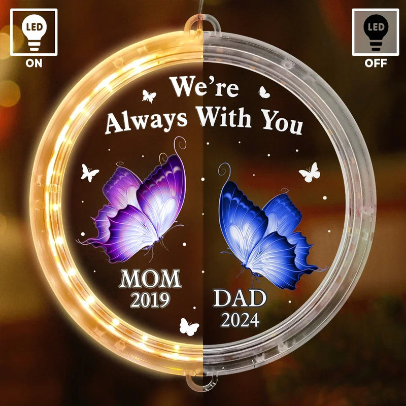 I'm Always With You - Memorial Personalized Custom LED Pendant Light Ornament - Sympathy Gift, Christmas Gift For Family Members