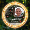 Custom Photo With Deepest Sympathy And Love - Memorial Personalized Custom LED Pendant Light Ornament - Sympathy Gift, Christmas Gift For Family Members