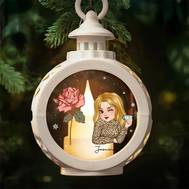 Bloom Like A Flower - Family Personalized Custom Candlelight Lantern Ornament - Christmas Gift For Family Members