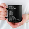 My Favorite Vocabulary - Coworker Personalized Custom Black Mug - Christmas Gift For Coworkers, Work Friends, Colleagues