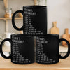 My Favorite Vocabulary - Coworker Personalized Custom Black Mug - Christmas Gift For Coworkers, Work Friends, Colleagues