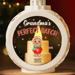 Custom Name Grandma's Perfect Batch Christmas Gifts - Personalized Candlelight Lantern Ornament
