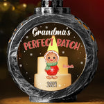 Custom Name Grandma's Perfect Batch Christmas Gifts - Personalized Candlelight Lantern Ornament