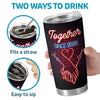 Together, We've Created Our Forever - Couple Personalized Custom Tumbler - Christmas Gift For Husband Wife, Anniversary