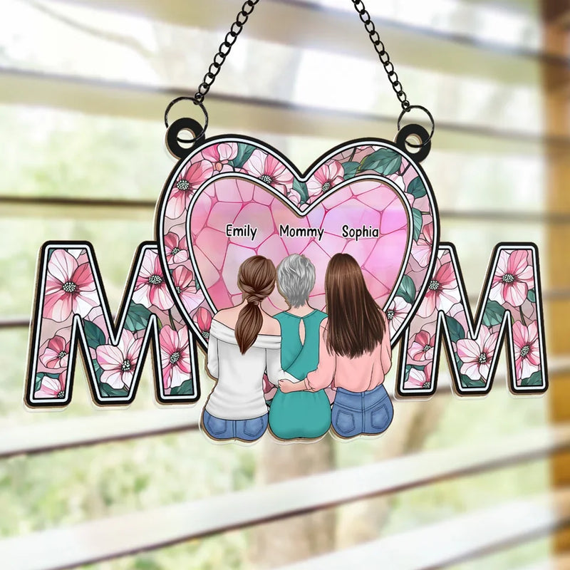 Christmas Is The Season For Kindling The Fire Of Hospitality - Family Personalized Window Hanging Suncatcher Ornament - Christmas Gift For Mom, Son, Daughter