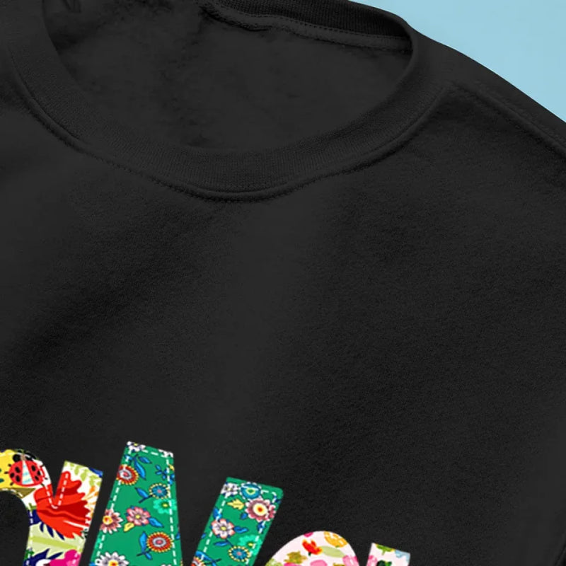 The Influence Of A Mother’s Love Is Endless - Family Personalized Custom Unisex Sweatshirt With Design On Sleeve - Christmas Gift For Mom, Grandma