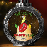 Custom Name Lights of Grandma's Life Gifts - Personalized Candlelight Lantern Ornament