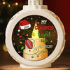 A Grandparent's Love Knows No Bounds - Family Personalized Custom Candlelight Lantern Ornament - Christmas Gift For Grandma, Grandpa