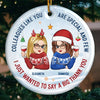 Colleagues Like You Are Special And Few - Coworker Personalized Custom Ornament - Ceramic Round Shaped - Christmas Gift For Coworkers, Work Friends, Colleagues