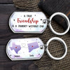 A True Friendship Is A Journey Without End - Bestie Personalized Custom Keychain - Gift For Best Friends, BFF, Sisters