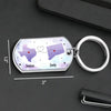 A True Friendship Is A Journey Without End - Bestie Personalized Custom Keychain - Gift For Best Friends, BFF, Sisters