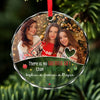 Custom Photo We Are Besties For Life - Bestie Personalized Custom Circle Glass Ornament - Christmas Gift For Best Friends, BFF, Sisters