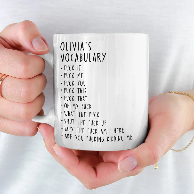 My Work Lexicon - Coworker Personalized Custom Mug - Gift For Coworkers, Work Friends, Colleagues