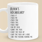 Custom Name Funny Swear Word Gifts for Adults - Personalized Mugs