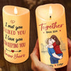 I Love You, You Are My Heart - Couple Personalized Custom LED Candle - Christmas Gift For Husband Wife, Anniversary