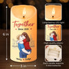 I Love You, You Are My Heart - Couple Personalized Custom LED Candle - Christmas Gift For Husband Wife, Anniversary