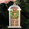 Another Christmas With You - Couple Personalized Custom Shaped 2 Layered Wood Christmas Ornament - Christmas Gift For Husband Wife, Anniversary