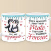 Our Love Is Like The Bond Of Penguins, Unbreakable And Eternal - Couple Personalized Custom 3D Inflated Effect Printed Mug - Gift For Husband Wife, Anniversary