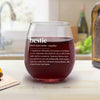 Wine Brings Us Together In The Best Way - Bestie Personalized Custom Wine Glass - Gift For Best Friends, BFF, Sisters