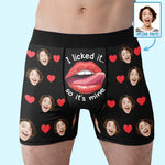 Custom Photo Funny Possessive Love Gifts - Personalized Boxer Briefs