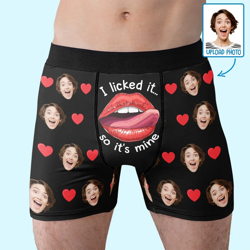 Custom Photo Funny Possessive Love Gifts - Personalized Boxer Briefs