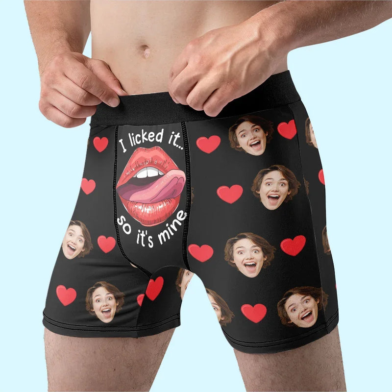 Custom Photo Funny Possessive Love Gifts - Personalized Boxer Briefs