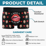 Custom Photo Funny Possessive Love Gifts - Personalized Boxer Briefs