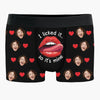 Custom Photo Your Smile Makes My Day Brighter - Couple Personalized Custom Boxer Briefs, Men's Boxers - Gift For Husband Wife, Anniversary