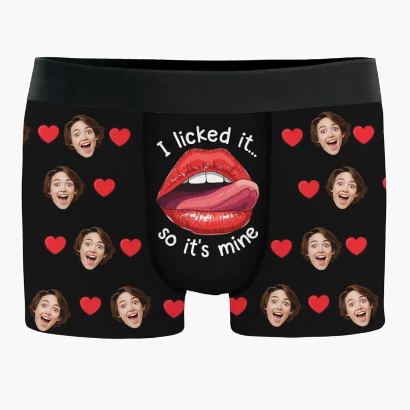 Custom Photo Funny Possessive Love Gifts - Personalized Boxer Briefs